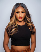 16" Luxury bounce 300grams 
With 5x5 HD closure